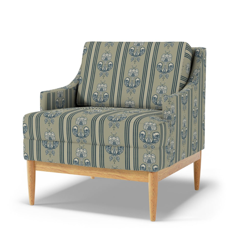Heritage  Paisley Art Nouveau Floral Drop Stripe