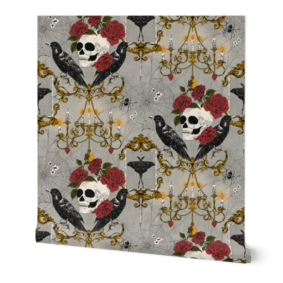 Haunted Victorian Skull - Gothic Halloween