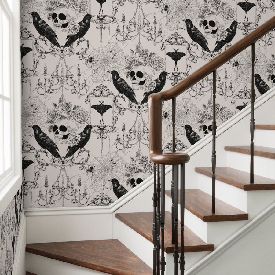 Haunted Victorian Skull - Gothic Halloween