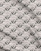 Haunted Opulence Gothic Skull and Raven Fabric
