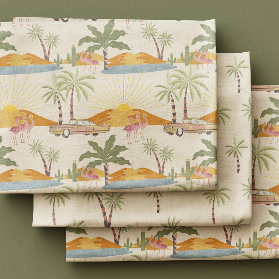 Retro Desert Oasis Mid Century