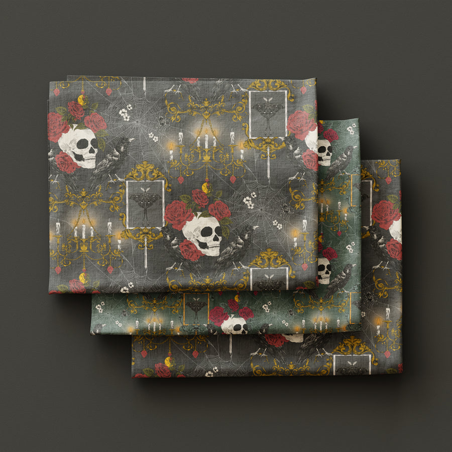 Haunted Victorian Skull - Gothic Halloween