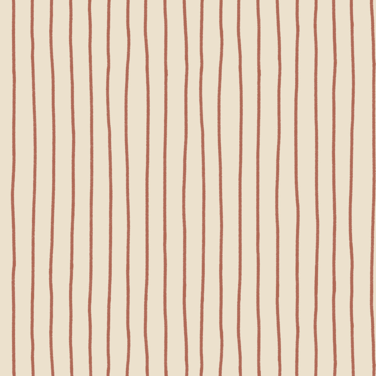 A repeating pattern of vertical hand-drawn brown lines on a warm cream background.