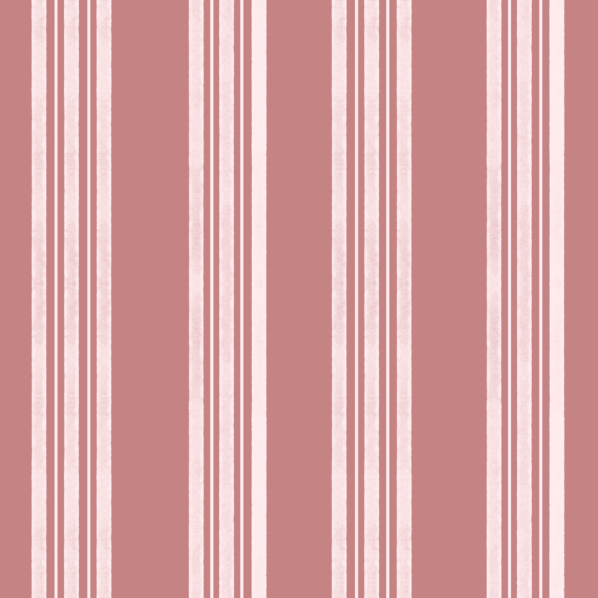 Vertical striped pattern in dusty rose pink and off-white with a subtle textured finish.