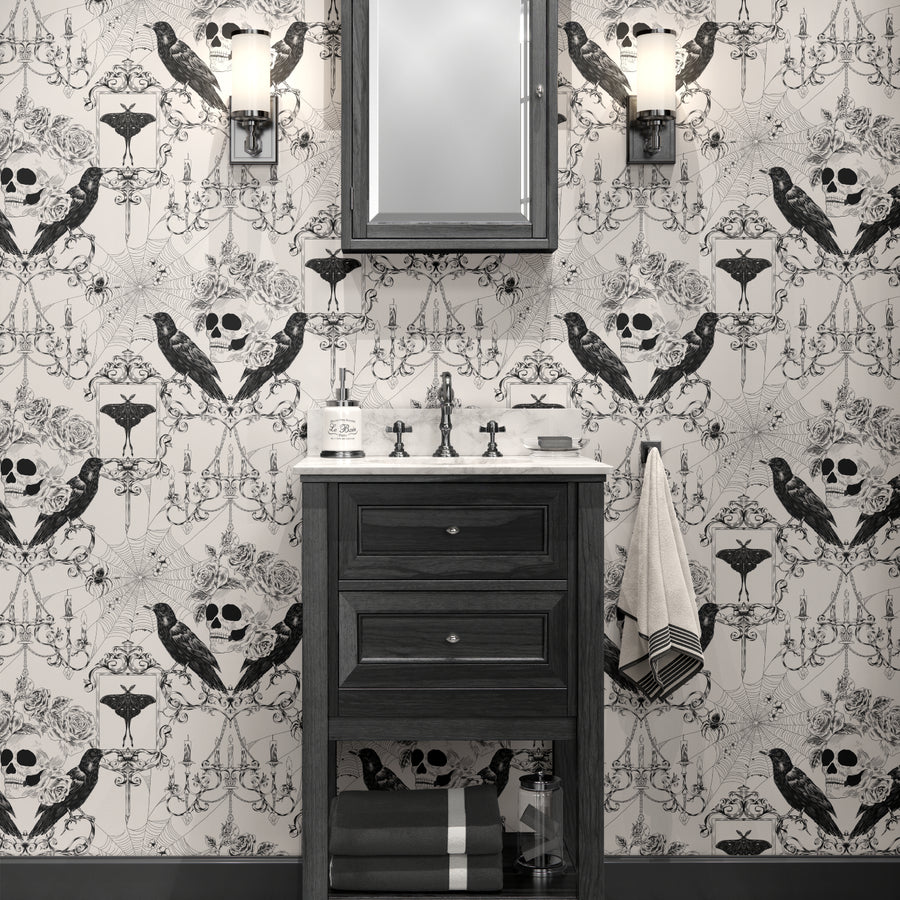Haunted Victorian Skull - Gothic Halloween