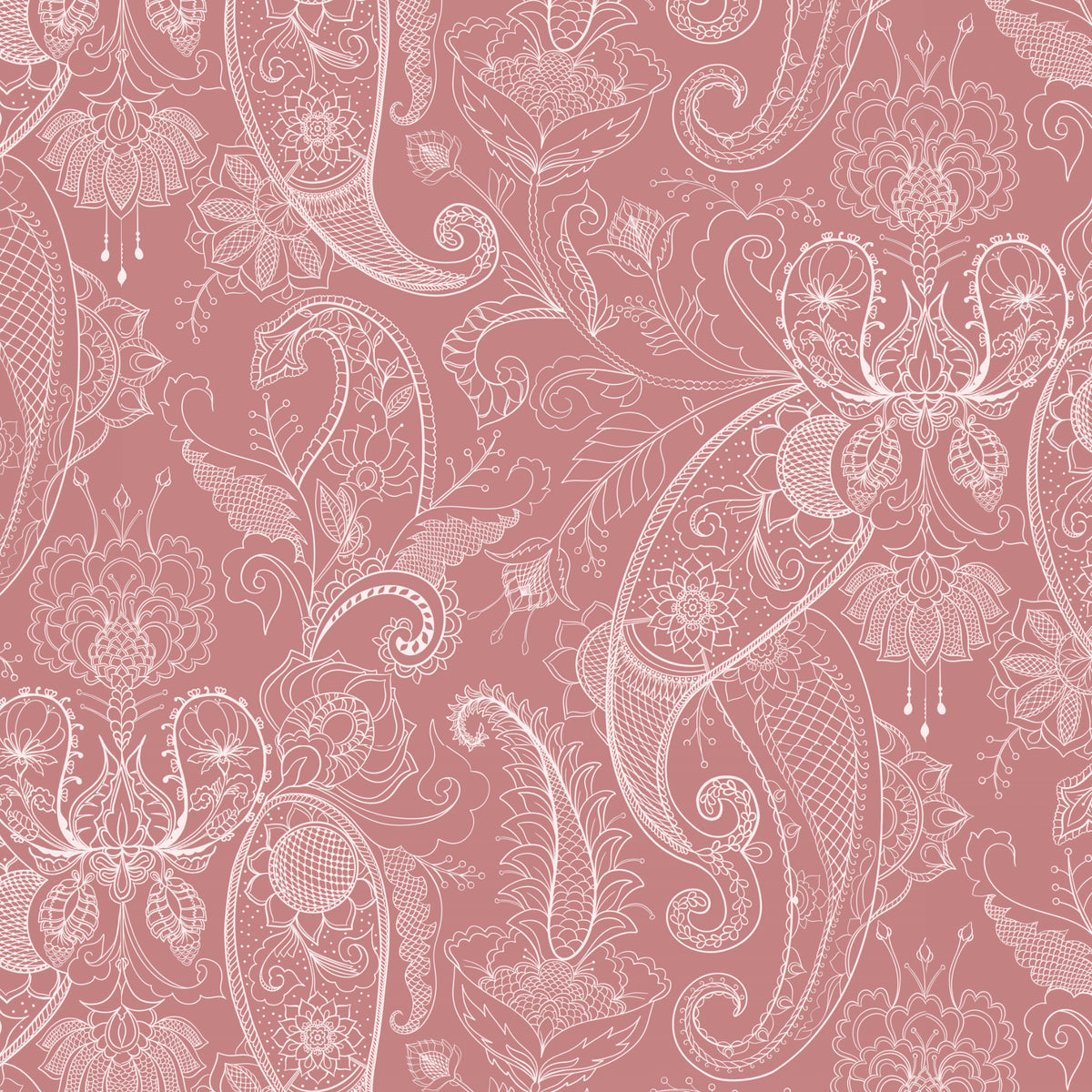 Heritage Botanical Paisley - Art Nouveau Flourish